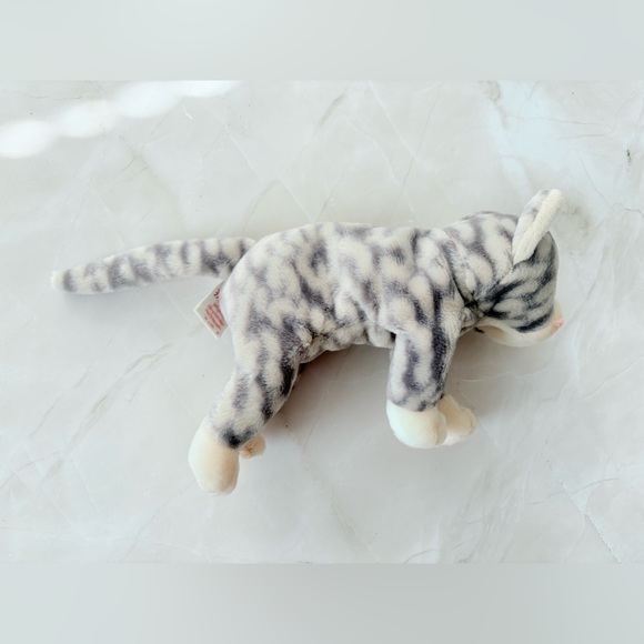 Ty Original Beanie Baby SILVER the Cat Mint w/Hologram Tush Tag Collectible